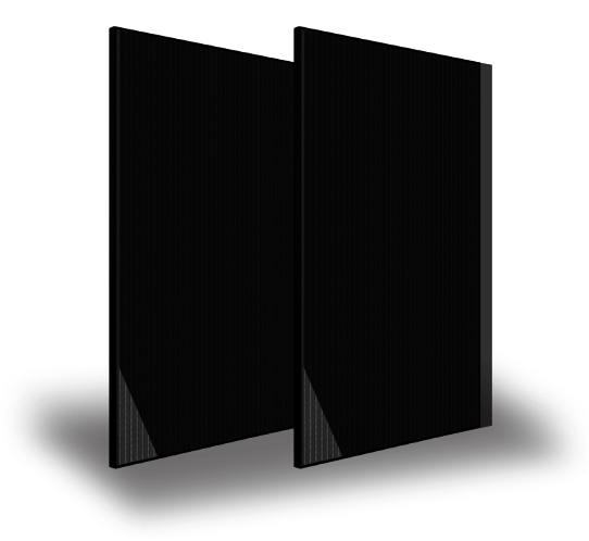 3d Rendered solar panel image with drop shadow